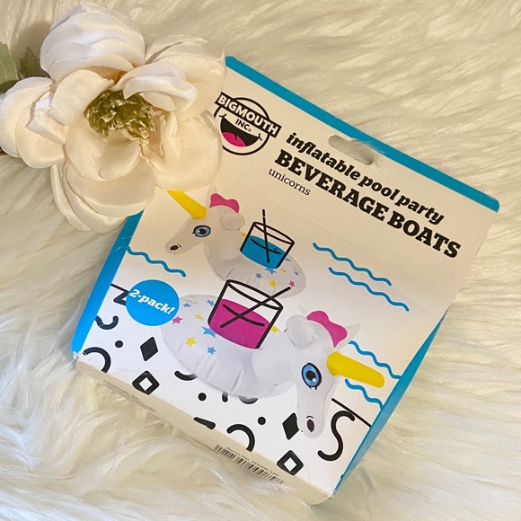 Bigmouth inflatable Unicorn beverage floats NEW - Picture 1 of 5